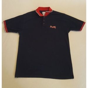 Logo Athletic MLB Mens Atlanta Braves Polo Shirt